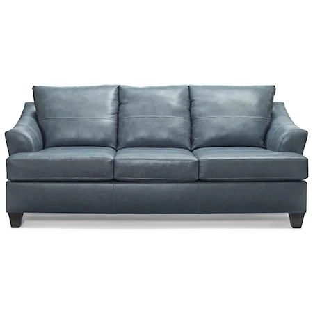 Transitional Sofa with Flared Arms